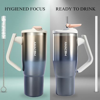 Amacom Hydration Booster Tumbler with lid and straw