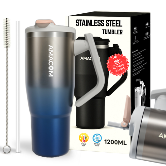 Amacom Hydration Booster Tumbler with lid and straw