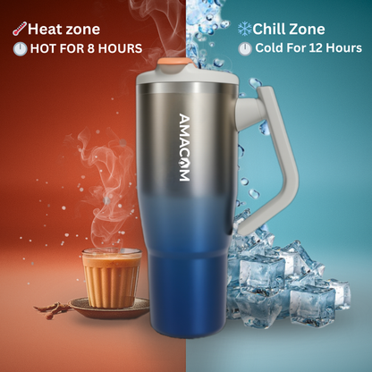 Amacom Hydration Booster Tumbler with lid and straw